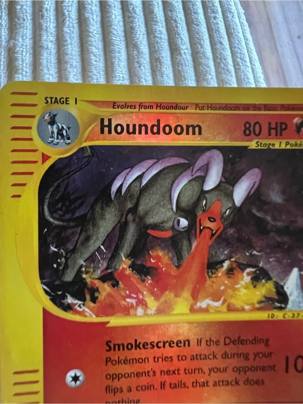 2002 RARE Houndoom Aquapolis 14/147  Reverse Holo Pokémon Card